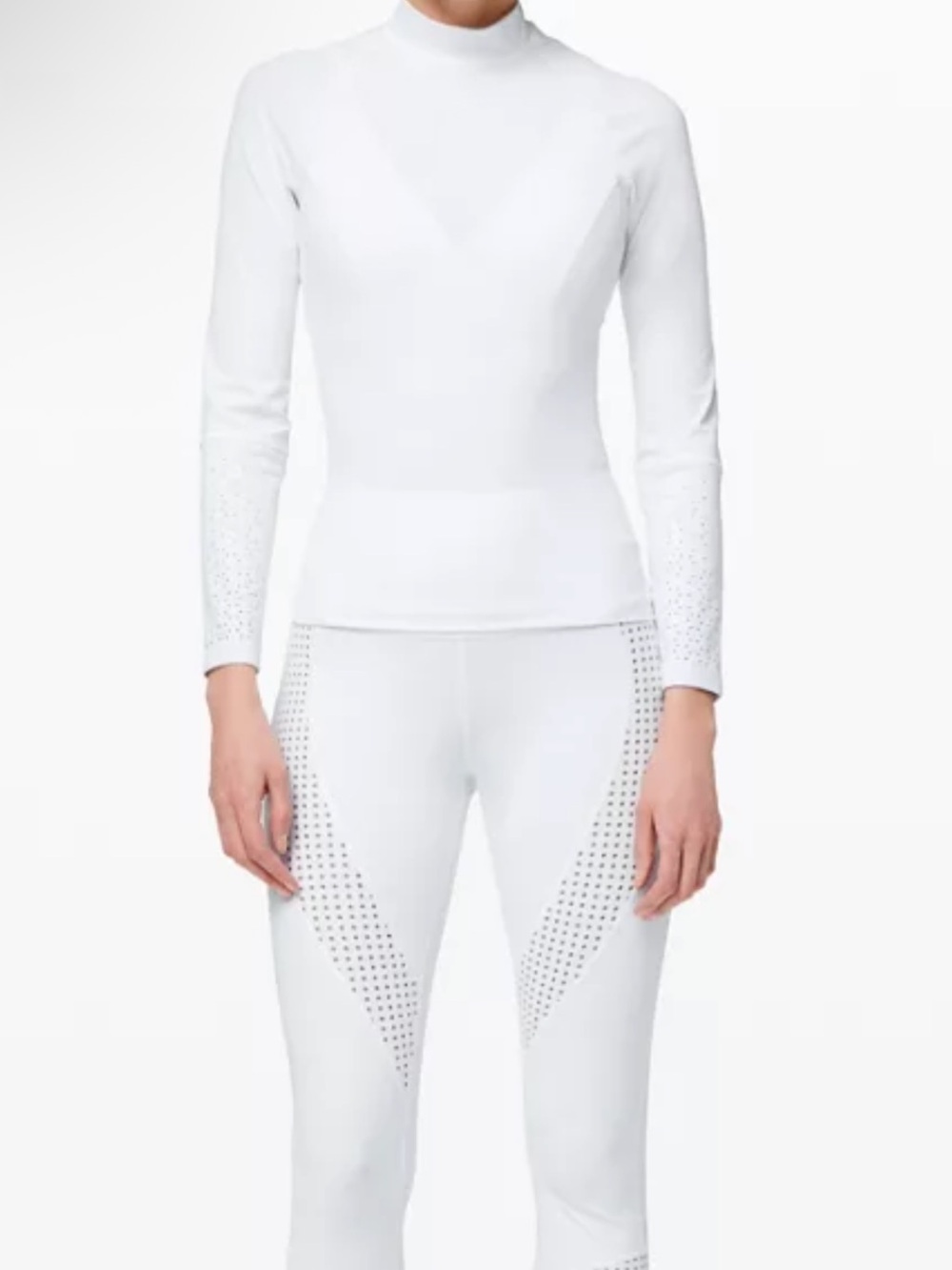 Lululemon white rash guard top